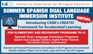 <b>SUMMER SPANISH DUAL LANGUAGE IMMERSION INSTITUTE</b> @ Via Zoom